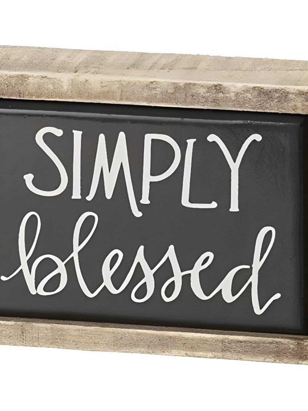 Simply Blessed Box Sign Mini ,Black